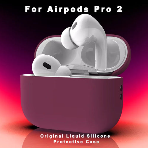 2024 Original Liquid Silicone Protective Case for AirPods Pro 2 - Sleek and Durable Earphone Accessory